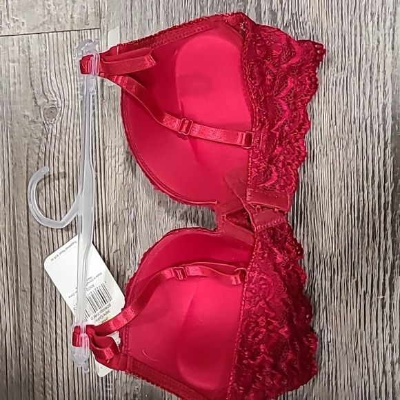 Rene Rofe Set of 2 Red and Pink Lace Bras Size 34B - Picture 3 of 11